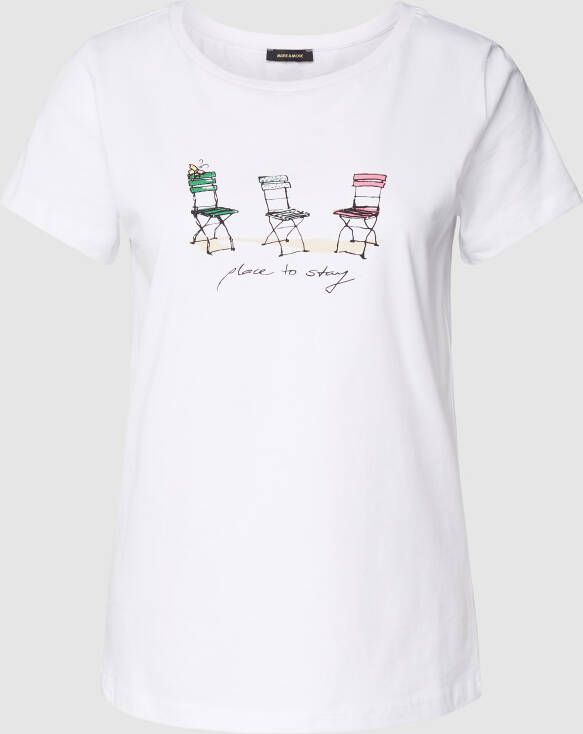 MORE & MORE T-shirt van puur katoen met motiefprint