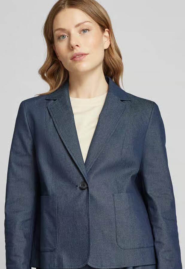 More Blazer met opgestikte zakken