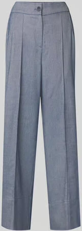 More Broek van viscosemix met persplooien - Foto 2