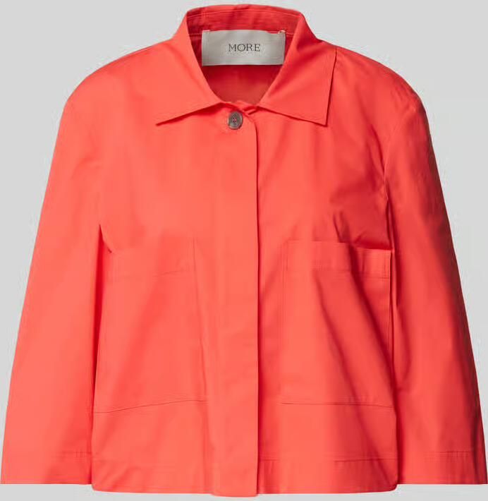 More Korte blouse met steekzakken