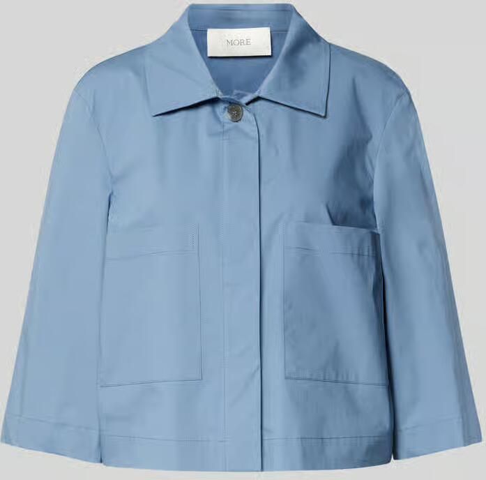 More Korte blouse met steekzakken - Foto 2