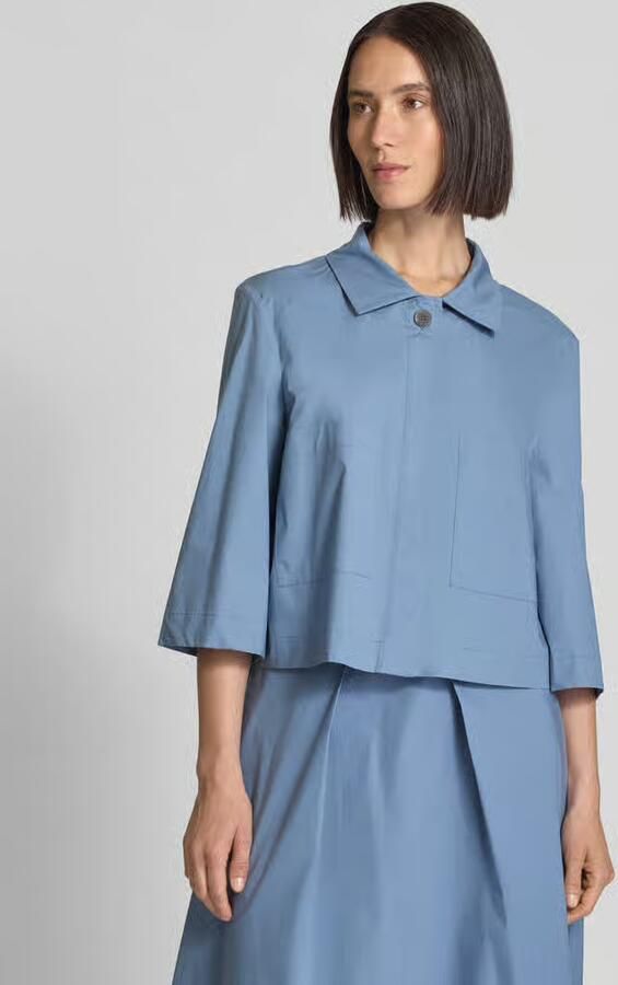 More Korte blouse met steekzakken - Foto 2