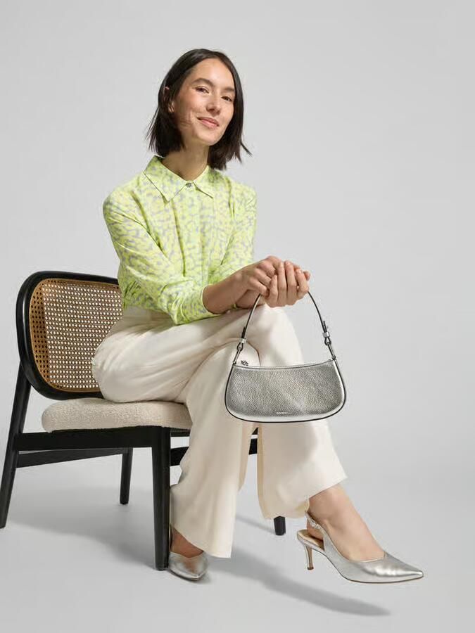 More Regular fit blouse met overhemdkraag