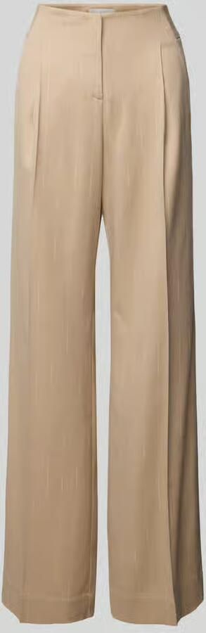 More Wide leg stoffen broek met persplooien - Foto 2