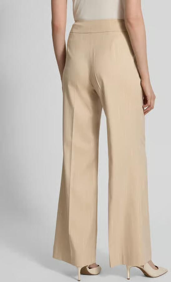 More Wide leg stoffen broek met persplooien - Foto 3