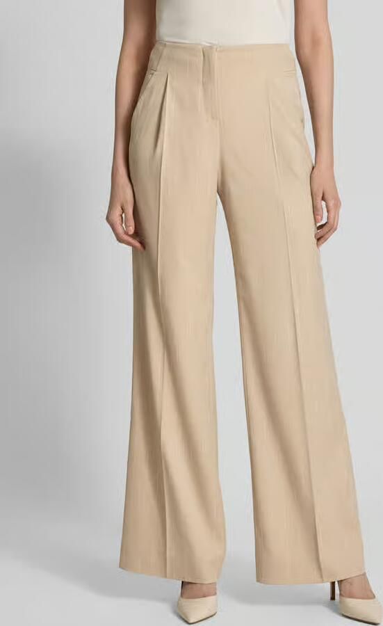 More Wide leg stoffen broek met persplooien - Foto 2
