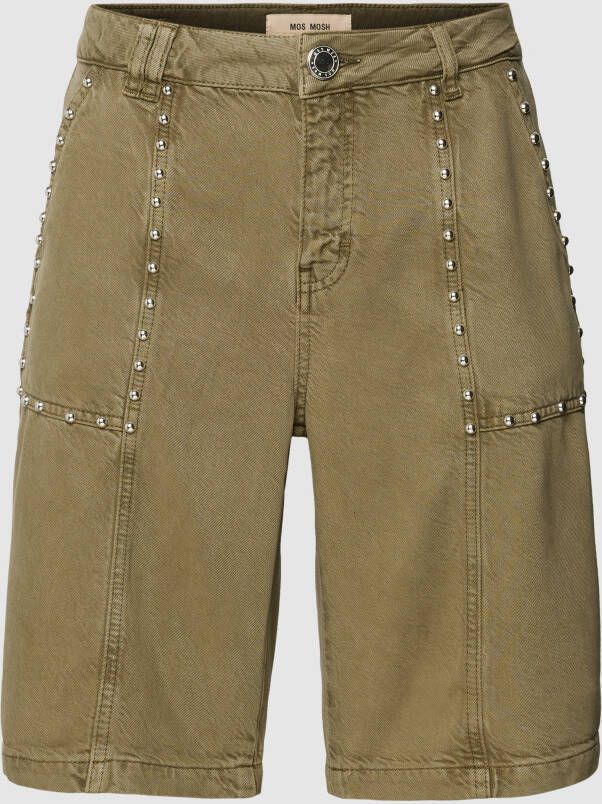 MOS MOSH Korte jeans met siergarnering model 'BIANCHE'