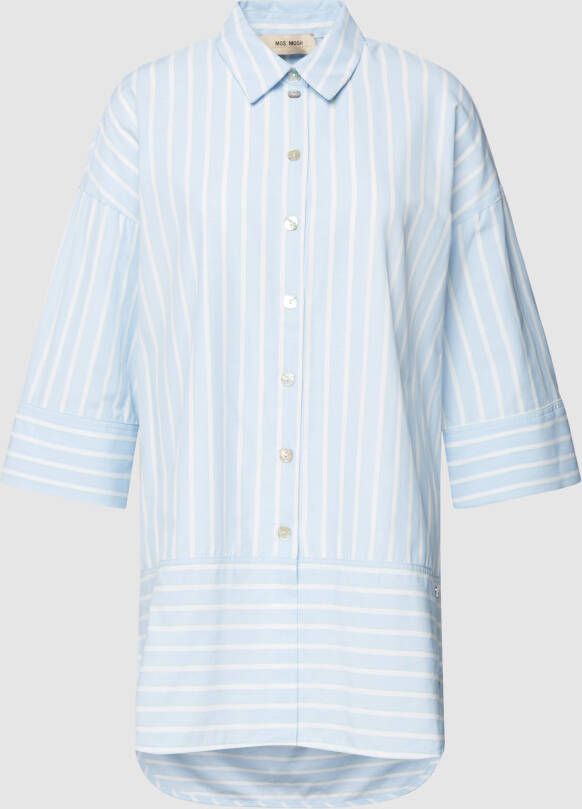 MOS MOSH Lange blouse met all-over motief model 'KRISTY TAVOLA'