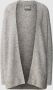 MOS MOSH Lang Vest in Grijs Melange Alpaca Wolmix Gray Dames - Thumbnail 1
