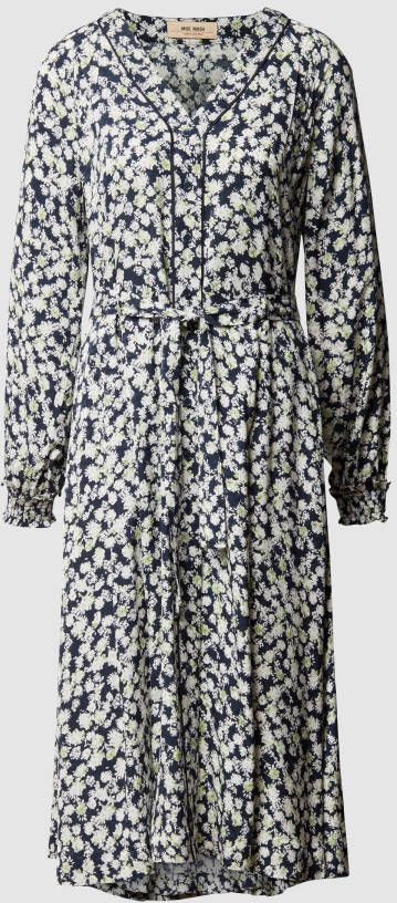 MOS MOSH Midi-jurk met all-over bloemenmotief