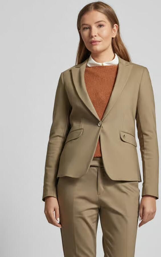 MOS MOSH Klassieke Night Blazer Mermaid Beige Dames - Foto 2