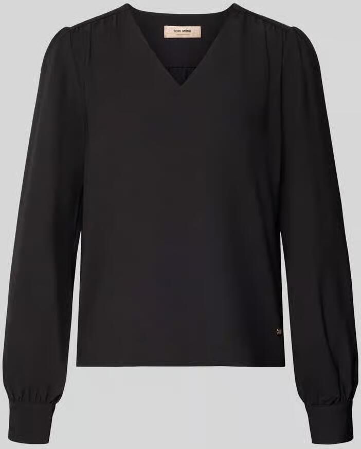 MOS MOSH blouse met lange mouwen met v-hals