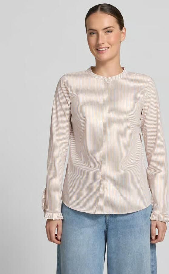 MOS MOSH Regular fit overhemdblouse met ronde hals model 'Mattie' - Foto 3