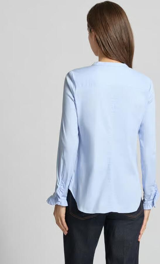 MOS MOSH Blouse met maokraag en mouwen met ruches model 'Mattie' - Foto 2