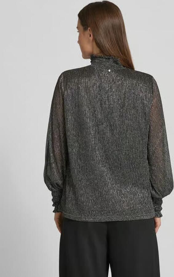MOS MOSH Blouseshirt met opstaande kraag model 'Ximena'