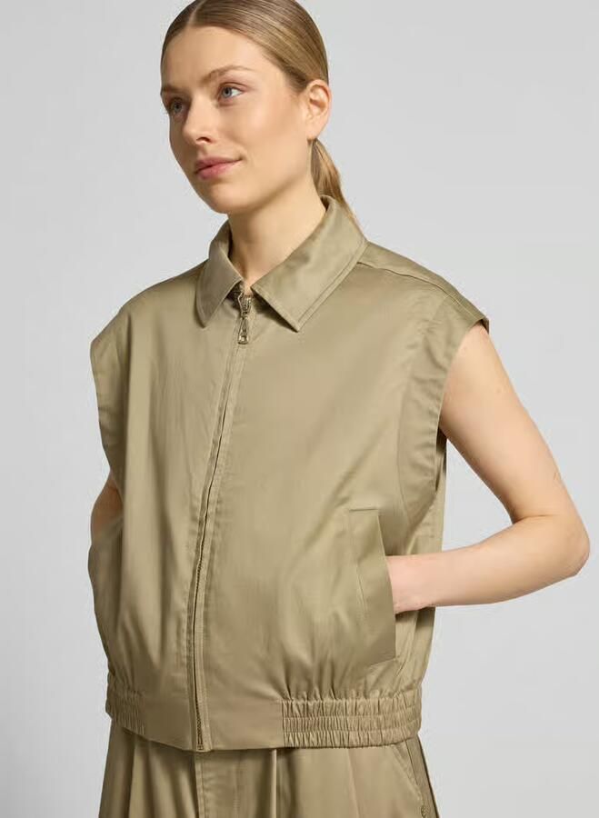 MOS MOSH Bodywarmer van lyocellmix met ritssluiting model 'Kendall Billie'