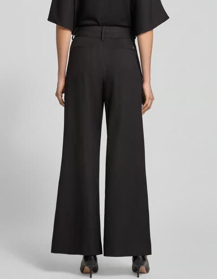 MOS MOSH Broek met wijde pijpen en steekzakken model 'Evie Bellevue'