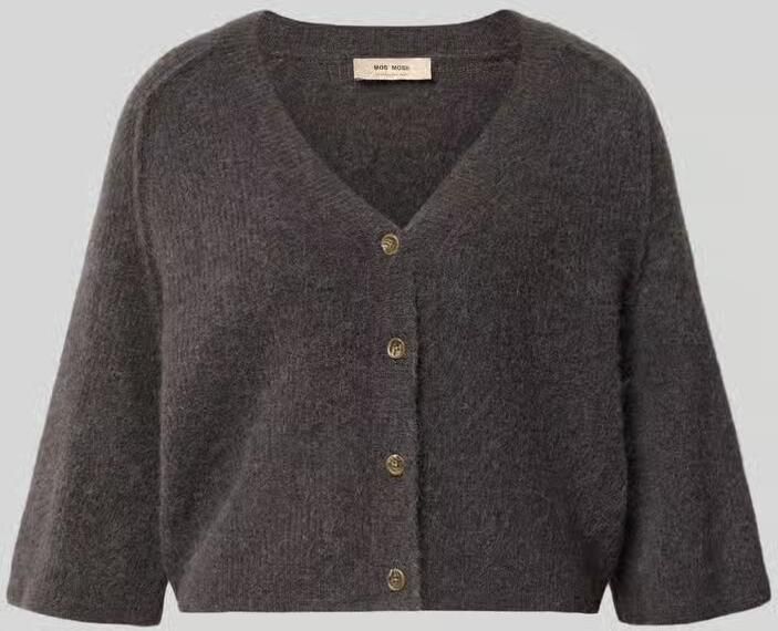 MOS MOSH Cardigan van wolmix met 3 4-mouw model 'Thora Lizet'