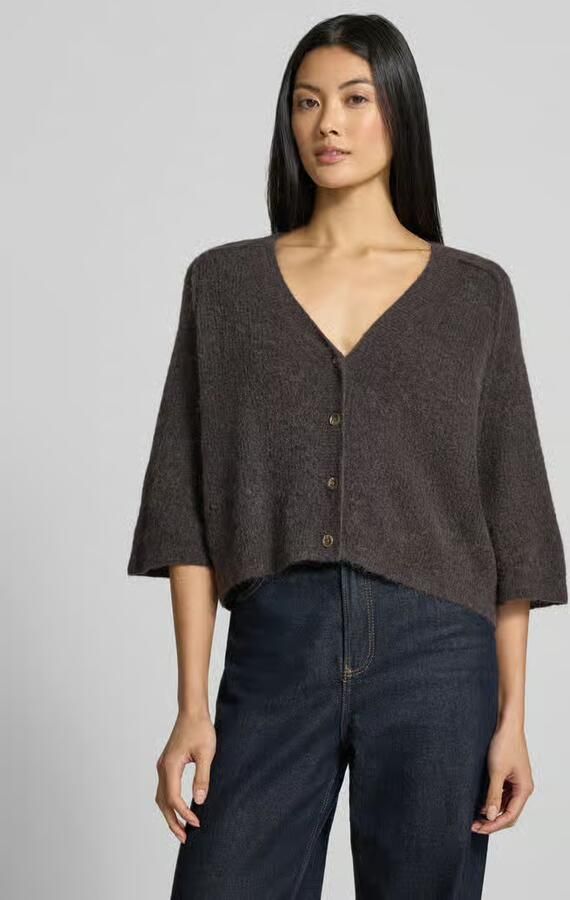 MOS MOSH Cardigan van wolmix met 3 4-mouw model 'Thora Lizet' - Foto 3