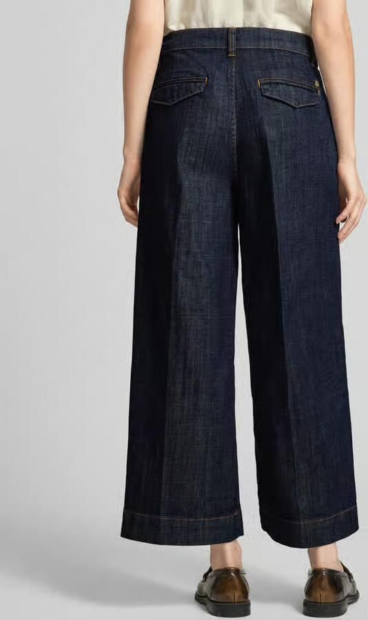 MOS MOSH Cropped wide leg spijkerbroek model 'Bantry Nippon'