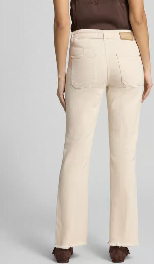 MOS MOSH Flared fit jeans met opgestikte zakken model 'Ashley'
