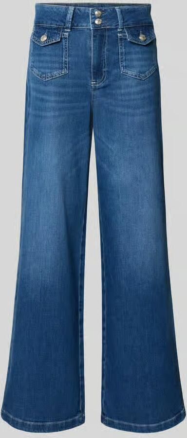 MOS MOSH Flared jeans met klepzakken model 'Colette Nagato'