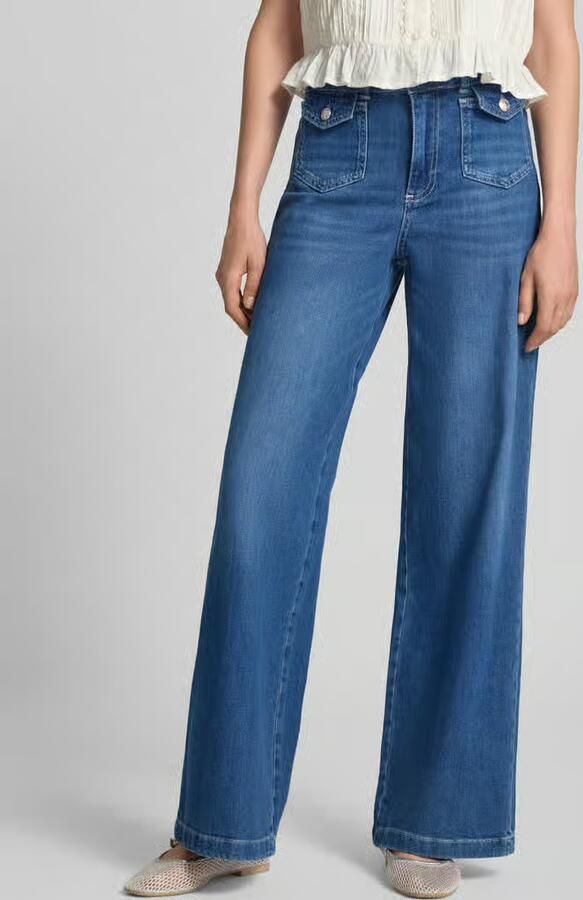 MOS MOSH Flared jeans met klepzakken model 'Colette Nagato' - Foto 3