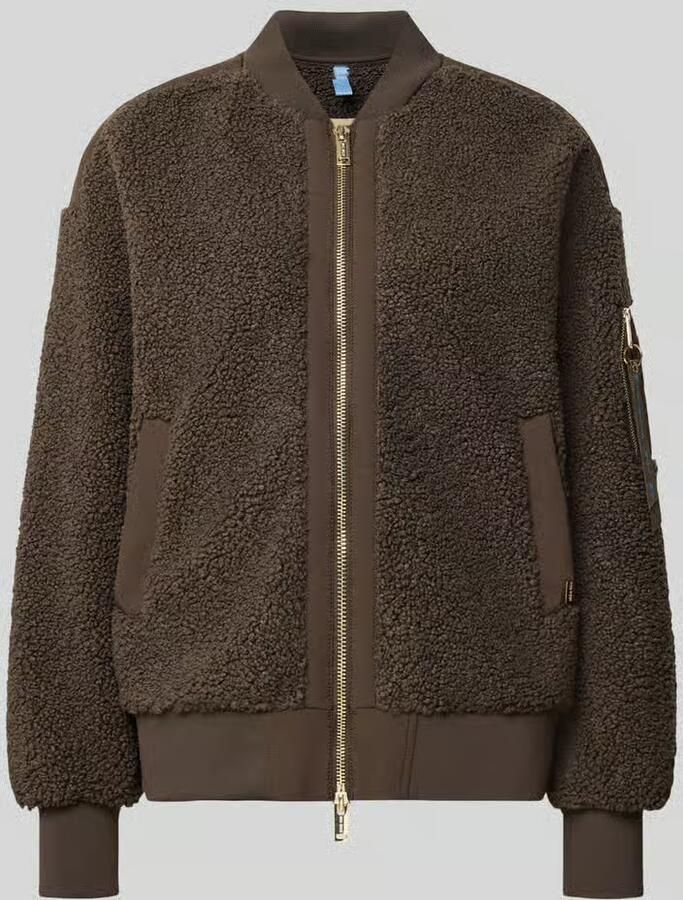 MOS MOSH Fleecejack met opstaande kraag model 'Emeline'