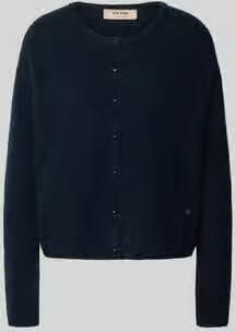 MOS MOSH Zachte Gebreide Vest Salute Navy Blue Dames