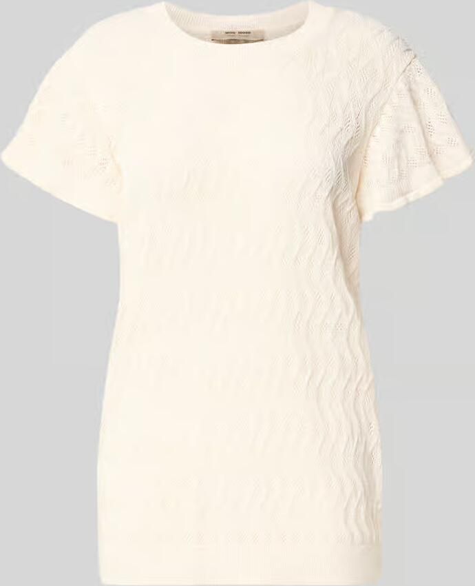 MOS MOSH Dames Tops & T-shirts Mmganna Pattern O-neck Knit Top Creme - Foto 6