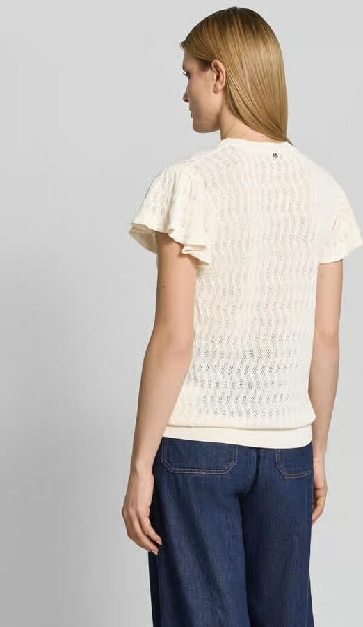 MOS MOSH Dames Tops & T-shirts Mmganna Pattern O-neck Knit Top Creme - Foto 7
