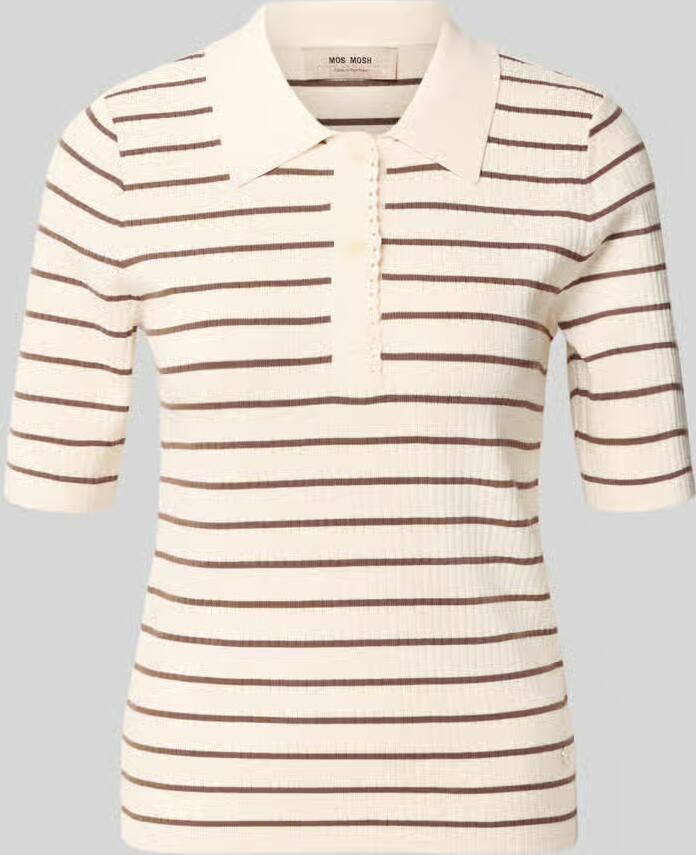 MOS MOSH Gebreid shirt met streepmotief model 'Caliz' - Foto 2