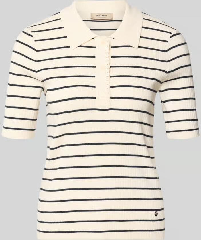 MOS MOSH Gebreid shirt met streepmotief model 'Caliz' - Foto 2