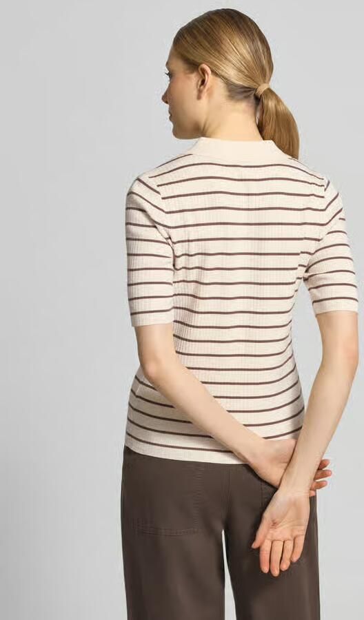 MOS MOSH Gebreid shirt met streepmotief model 'Caliz' - Foto 4