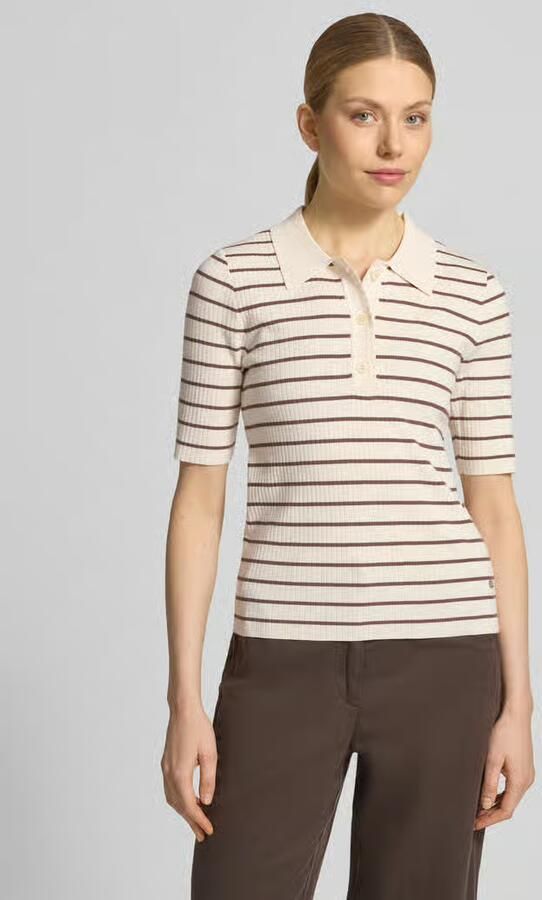 MOS MOSH Gebreid shirt met streepmotief model 'Caliz' - Foto 3