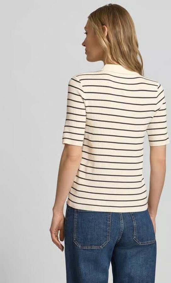 MOS MOSH Gebreid shirt met streepmotief model 'Caliz' - Foto 3