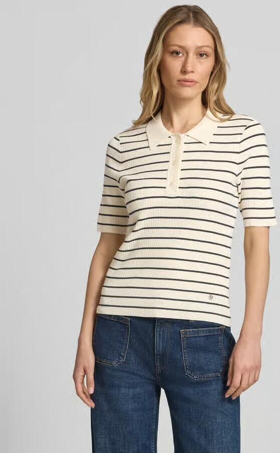 MOS MOSH Gebreid shirt met streepmotief model 'Caliz' - Foto 2