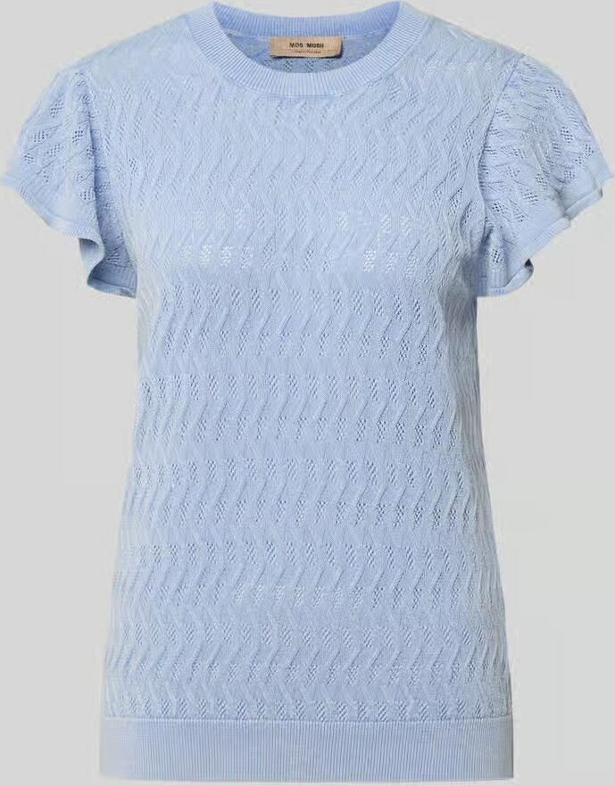MOS MOSH Gebreid shirt met volants model 'Ganna' - Foto 2
