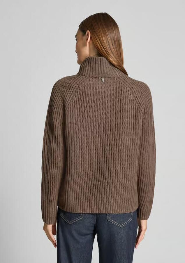 MOS MOSH Gebreide pullover met opstaande kraag model 'Thyra'