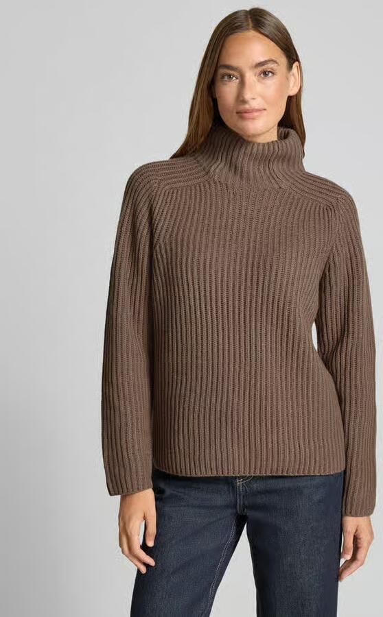 MOS MOSH Gebreide pullover met opstaande kraag model 'Thyra' - Foto 2