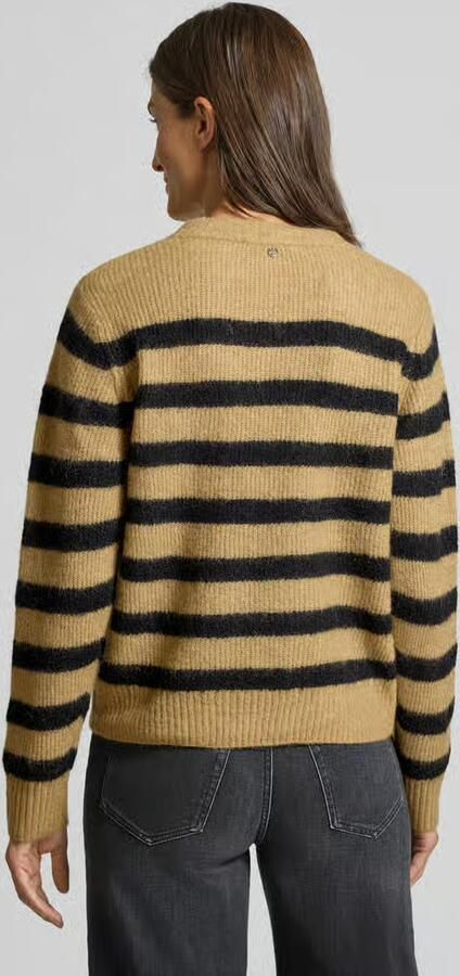 MOS MOSH Gebreide pullover met ronde hals model 'THORA'