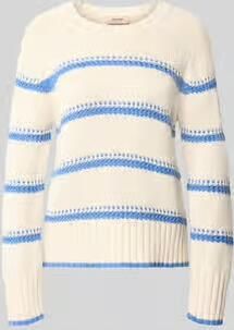 MOS MOSH Gebreide pullover met streepmotief model 'Rola Bine'
