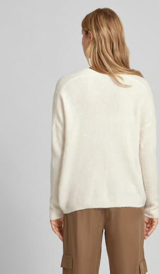 MOS MOSH Oversized gebreide pullover van een mix van wol en alpaca model 'THORA' - Foto 7