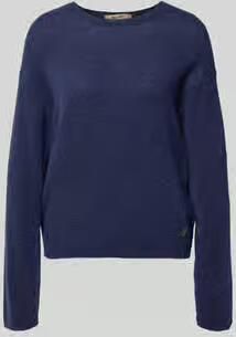 MOS MOSH Gebreide pullover met verlaagde schouders model 'Mape'