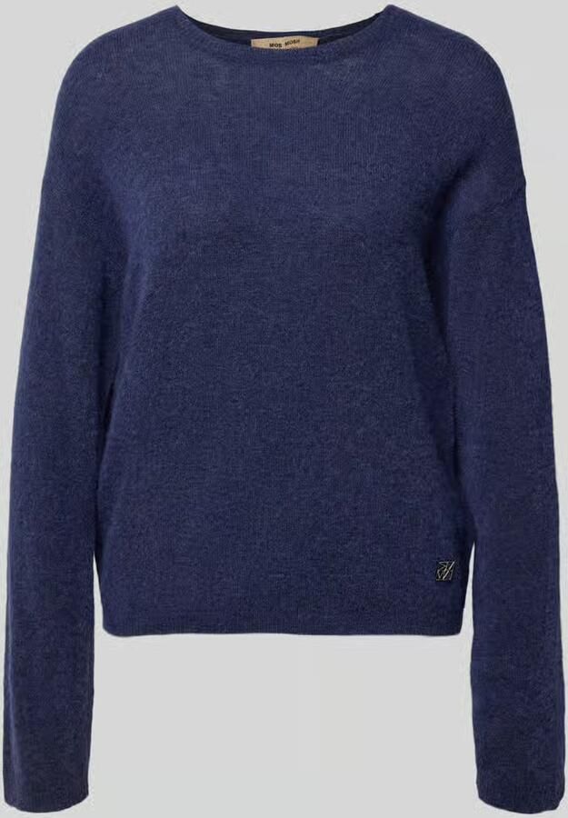 MOS MOSH Gebreide pullover met verlaagde schouders model 'Mape' - Foto 2
