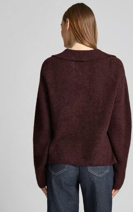 MOS MOSH Gebreide pullover van Mix van wol en alpaca Model 'Thora Aidy'