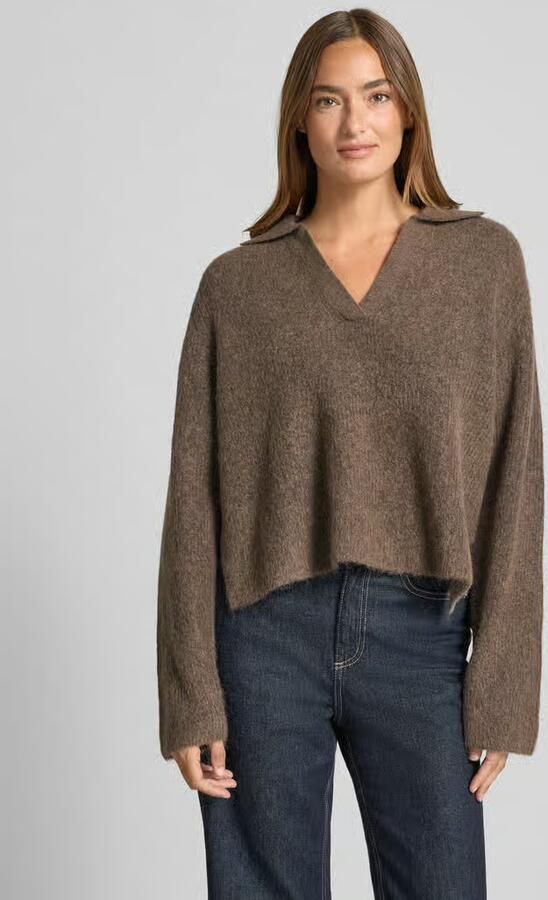 MOS MOSH Gebreide pullover van Mix van wol en alpaca Model 'Thora Aidy' - Foto 6