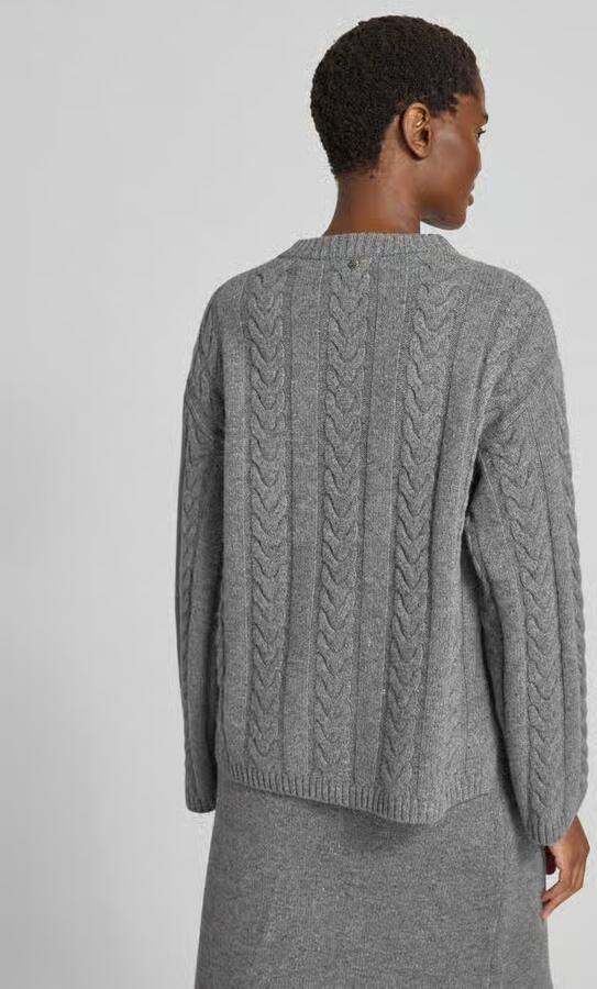 MOS MOSH Dames Truien & Vesten Mmbryndis Crewneck Knit Grijs - Foto 5