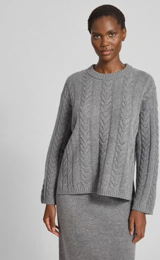 MOS MOSH Dames Truien & Vesten Mmbryndis Crewneck Knit Grijs - Foto 6
