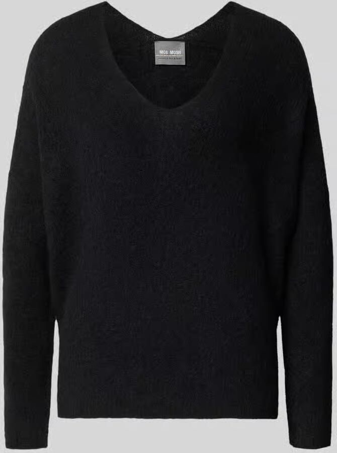 MOS MOSH Oversized gebreide pullover van een mix van wol en alpaca model 'THORA'